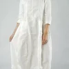 PRE-ORDER - Seam Detail Dress in Black (Pictured in Offwhite)