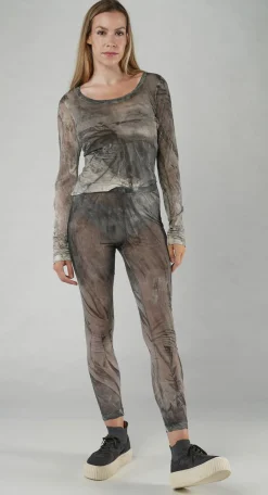 PRE-ORDER - Sheer Print Leggings in Moon Pigment (Pictured in Asteroid Pigment)