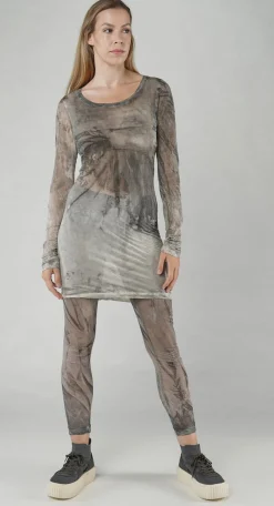 PRE-ORDER - Sheer Print T-Shirt in Moon Pigment (Pictured in Asteroid Pigment)