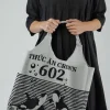 PRE-ORDER - Shopper Bag in Black Offwhite (Pictured in Grey Black)