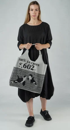 PRE-ORDER - Shopper Bag in Malibu Offwhite (Pictured in Grey Black)