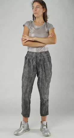 PRE-ORDER -  Slim Fit Drawstring Trousers in Asteroid Pigment
