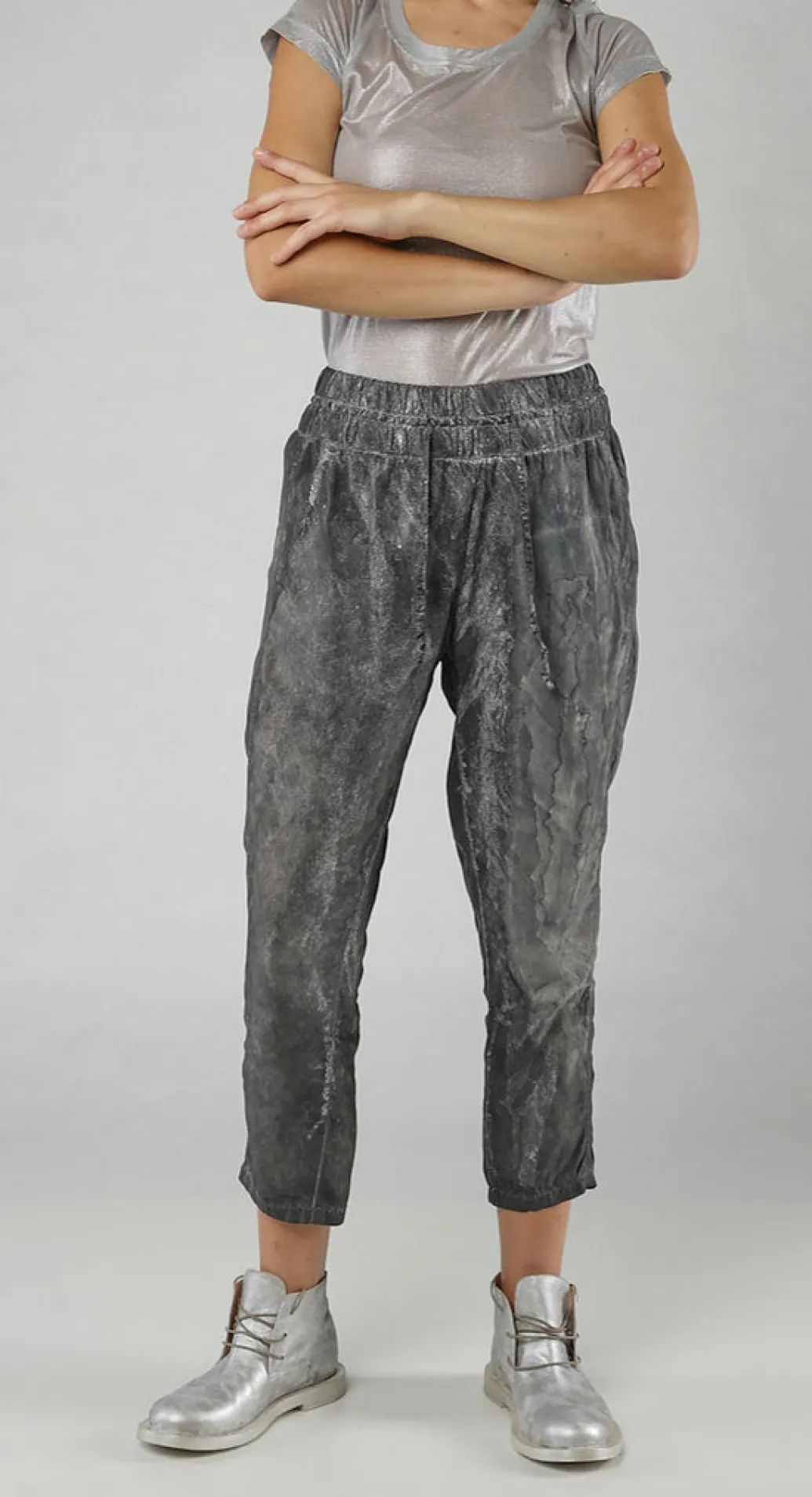 PRE-ORDER - Slim Fit Drawstring Trousers in Moon Pigment (Pictured in Asteroid Pigment)