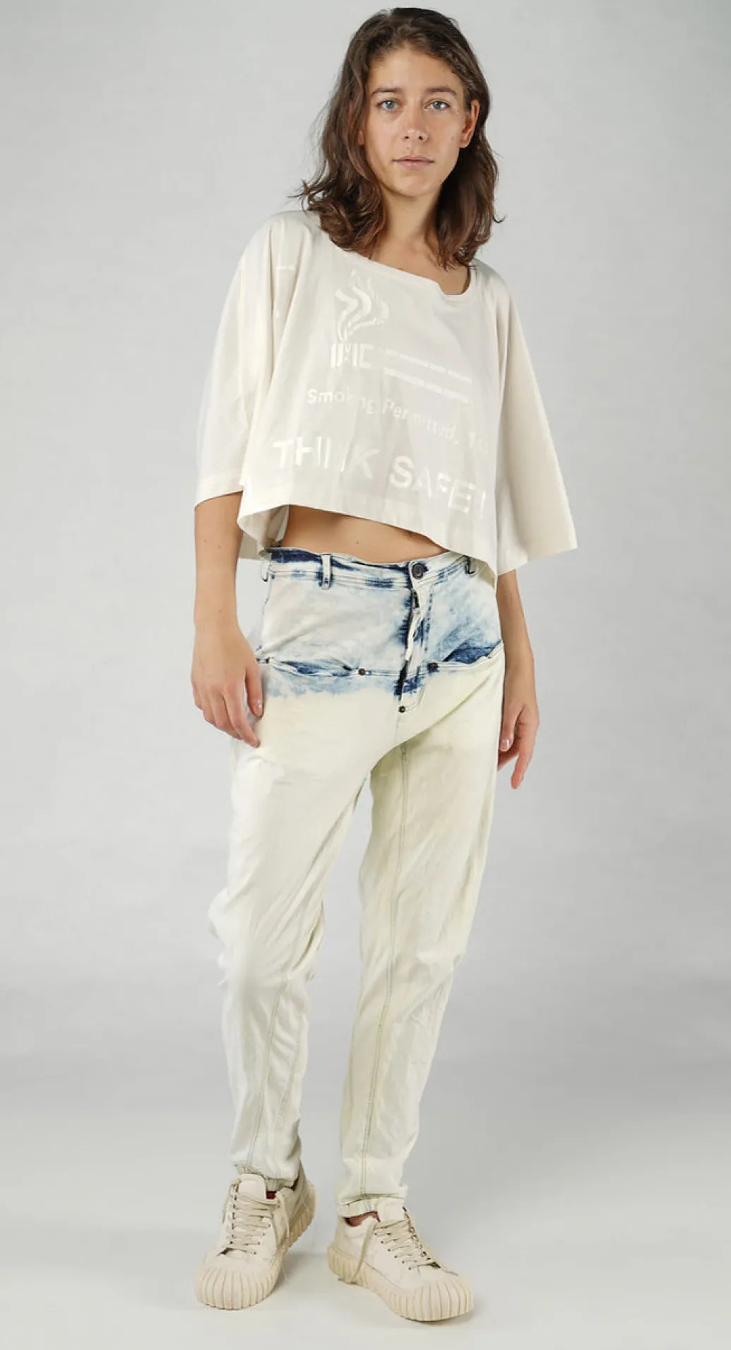 PRE-ORDER - Slim Tapered Jeans in Mandarine Dye (Pictured in Bleachwash)