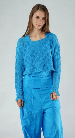PRE-ORDER - Textured Knitted Jumper in Black (Pictured in Malibu)