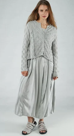 PRE-ORDER - Textured Knitted Cardigan in Black (Pictured in Grey)