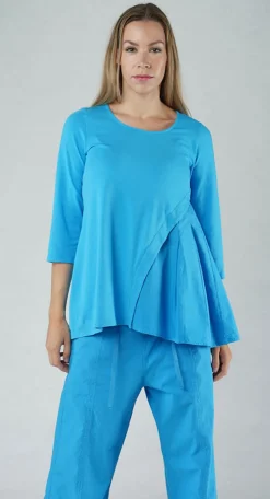 PRE-ORDER - Top with Flared Insert in Malibu