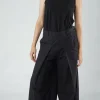 PRE-ORDER - Trousers with Oversized Pleats in Offwhite (Pictured in Black)