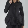 PRE-ORDER - Tulip Hem Jacket in Grey (Pictured in Black)