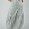 PRE-ORDER - Tulip Skirt with Front Panel in Black Print (Pictured in Grey Check)