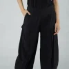PRE-ORDER - Tulip Trousers with Front Panels in Malibu (Pictured in Black)