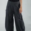 PRE-ORDER - Tulip Trousers with Front Panels in Navy Check (Pictured in Black Check)