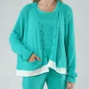 PRE-ORDER - V-Neck Cardigan in Grey Print (Pictured in Aqua Print)