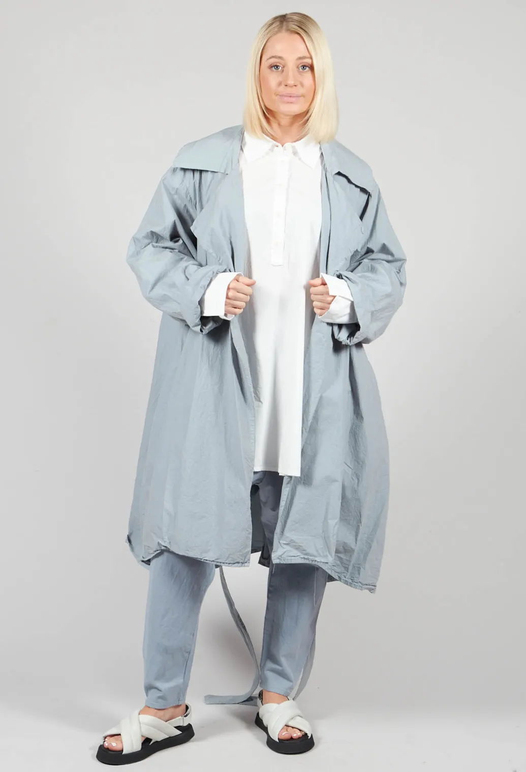 Prozentarm Coat in Wind Blue