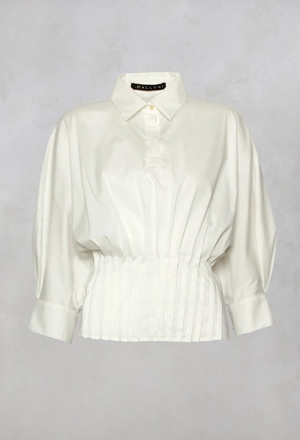 Puff Sleeve Shirt in Latte