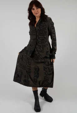 Pull On Skirt in Jungle Big Print