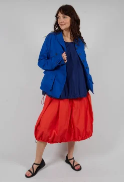 Pull Toggle Hemline Skirt in Mandarine