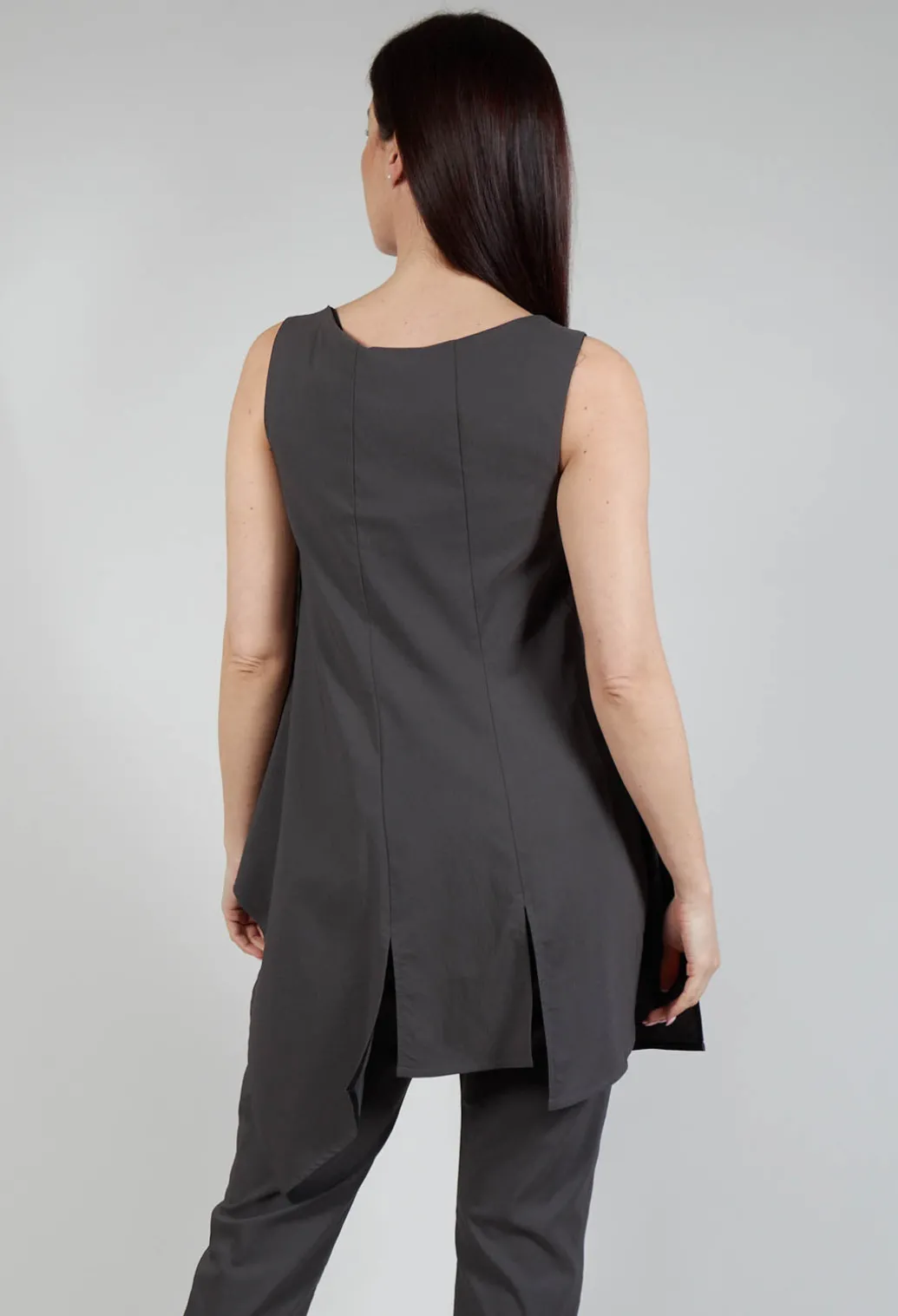 Pulp Fiction Tunic Top in Carbone