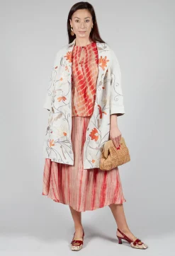 Raimonda Flame Emb Coat in Pepper