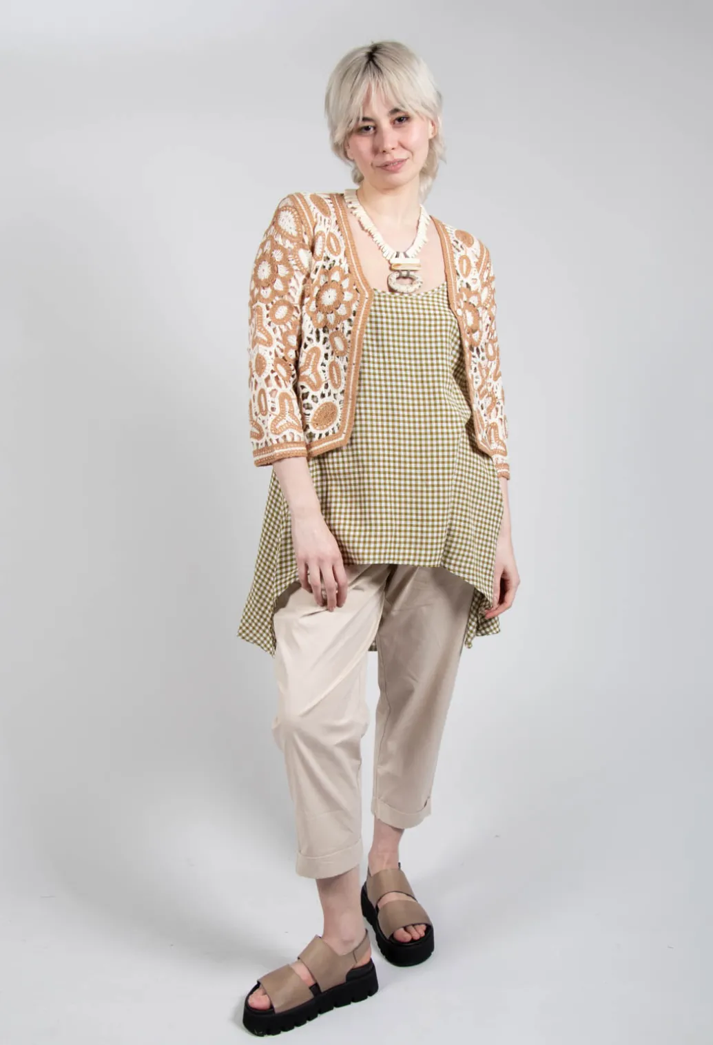Relaxed Geisha Trousers in Rattan