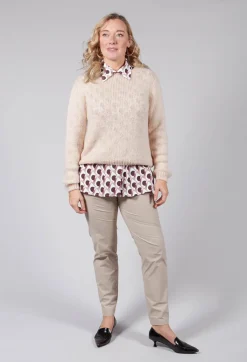 Ribbed Jumper in Alabaster