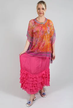 Romance Blouse in Orange