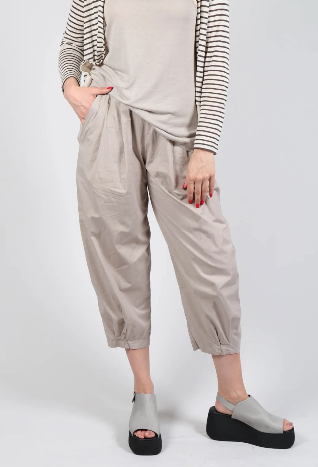 Saturno Trousers In Argento
