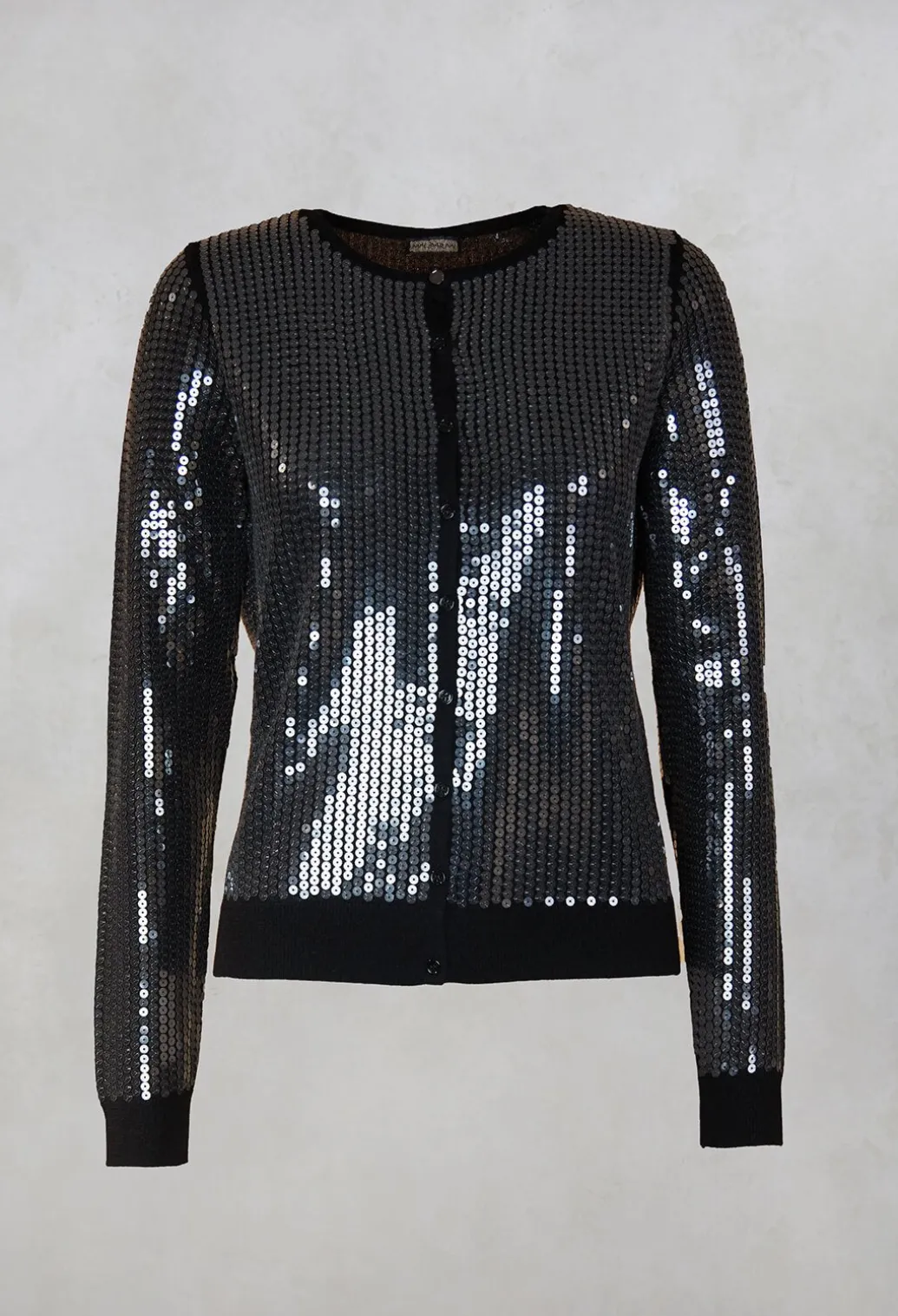 Sequined Cardigan in Black