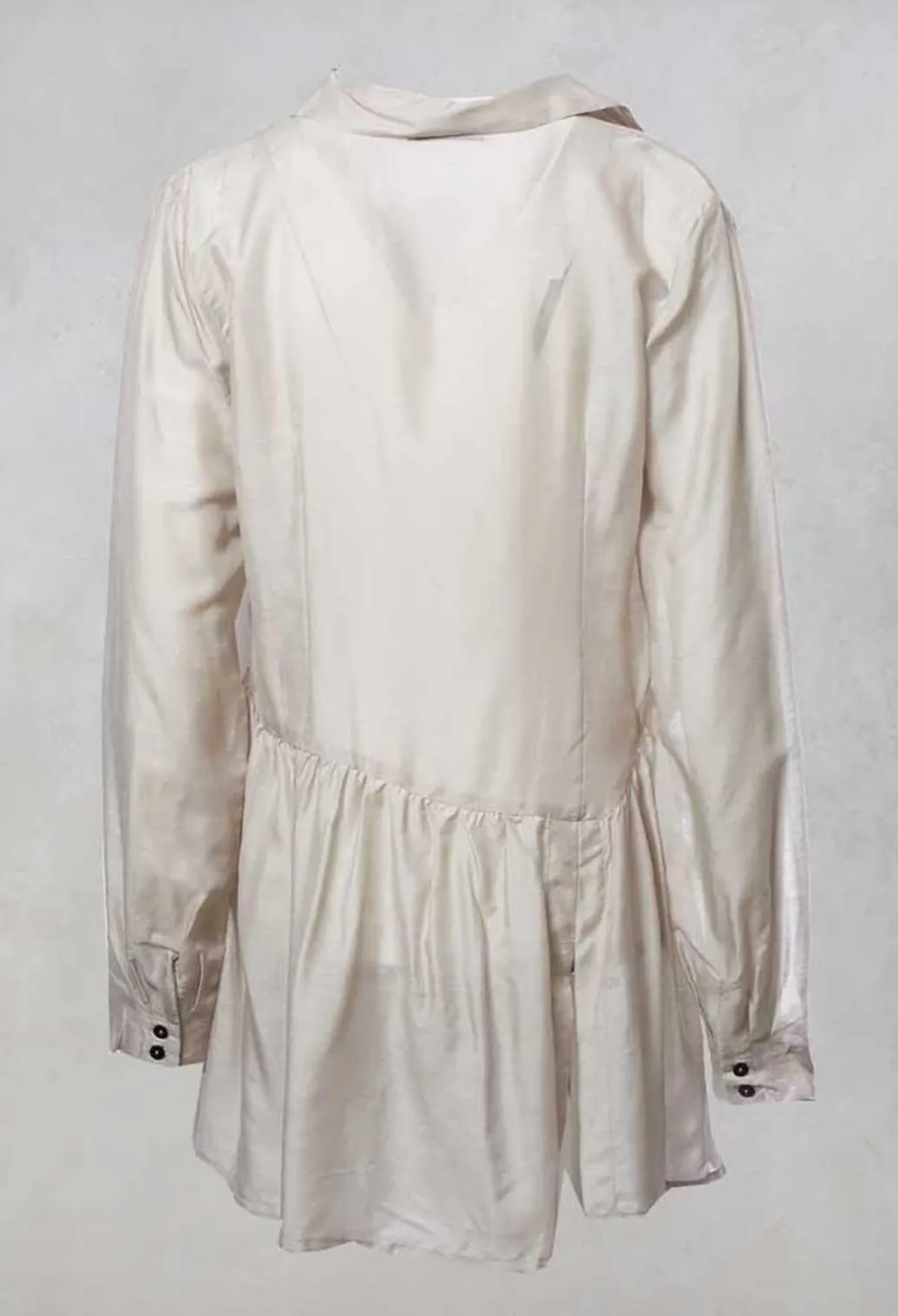 Sheer Shirt in White Clay