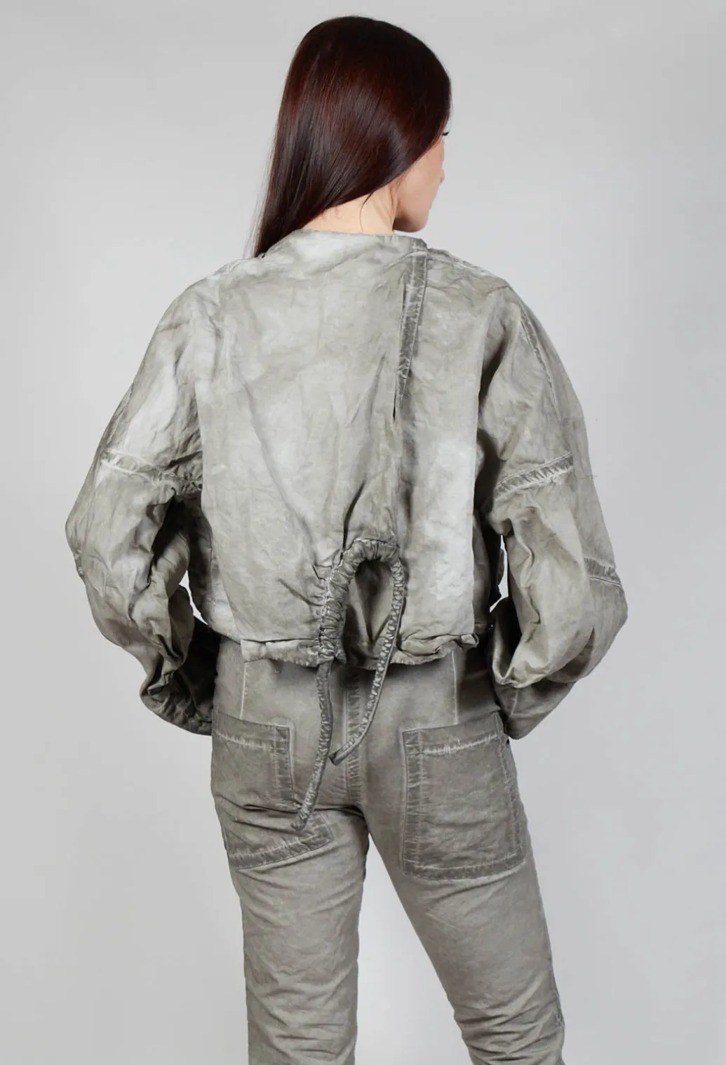 Shirred Jacket in Hay Cloud