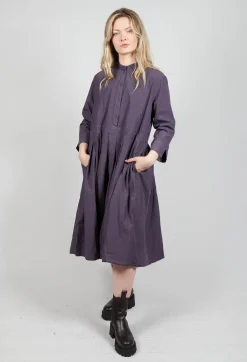 Shirt Dress in Melanzana
