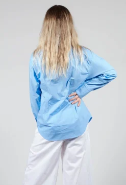 Shirt Poecillia in Celeste
