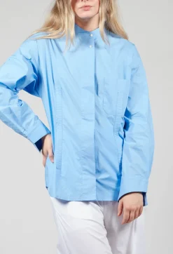 Shirt Poecillia in Celeste