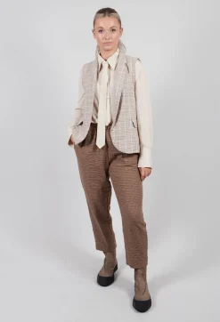 Shirt with Tie in Sandshell