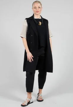 Short Sleeve Knitted Cardigan in Mastic