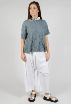 Short Sleeved Jumper in Grey