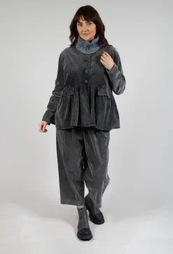 Short Structured Jacket in Pewter