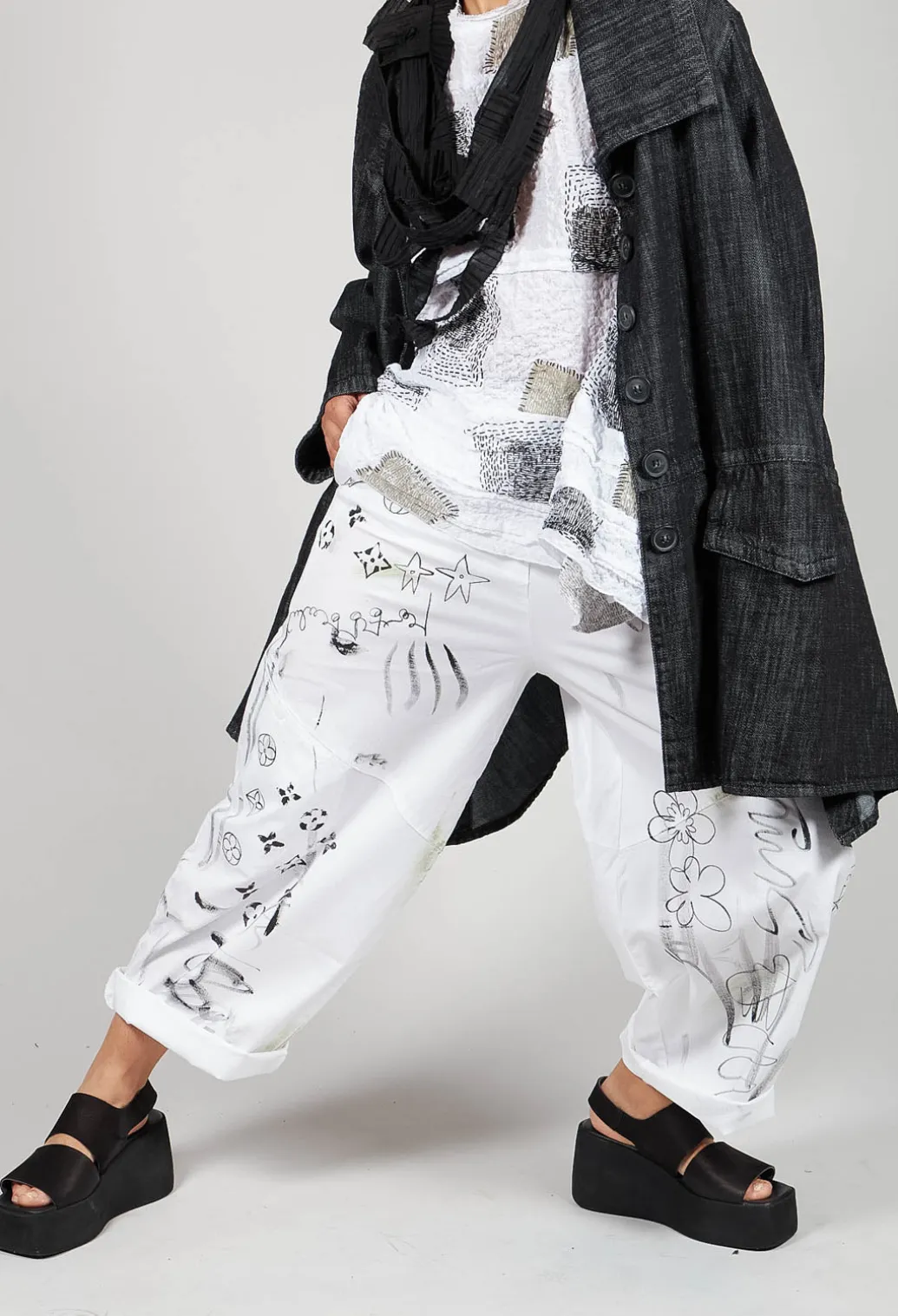 Signature Design Trousers in White