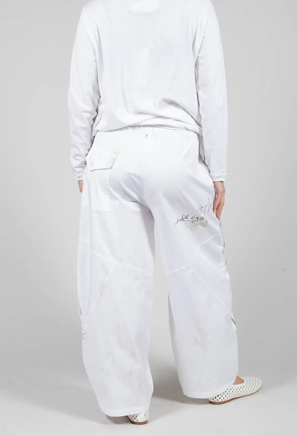 Signature Design Trousers in White