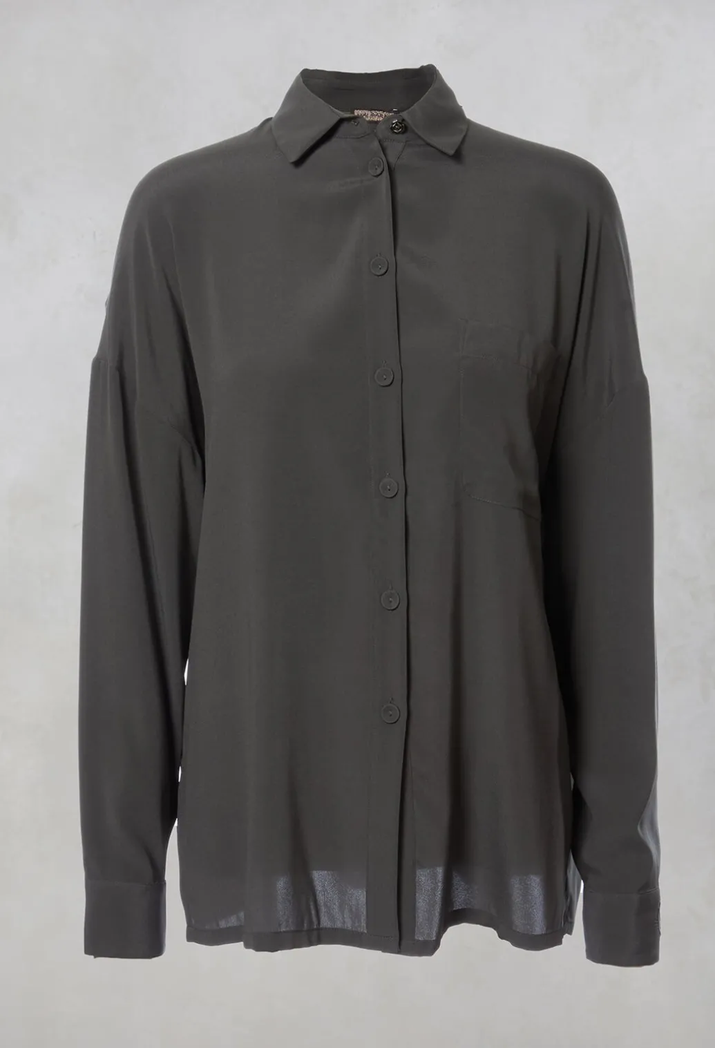 Silk Blouse in Antracite