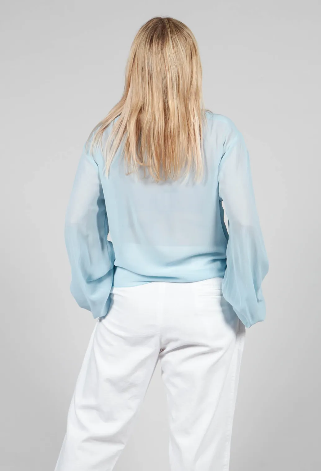 Silk Blouse in Mint