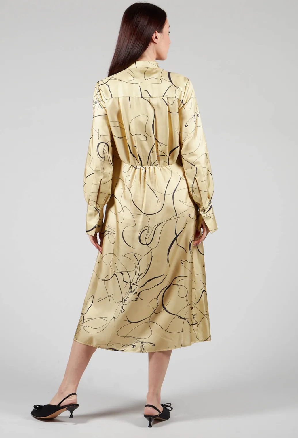 Silk Chemiser Dress in Rabbit Print