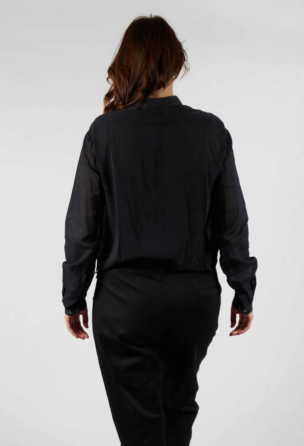 Silk Shirt in Dark Green