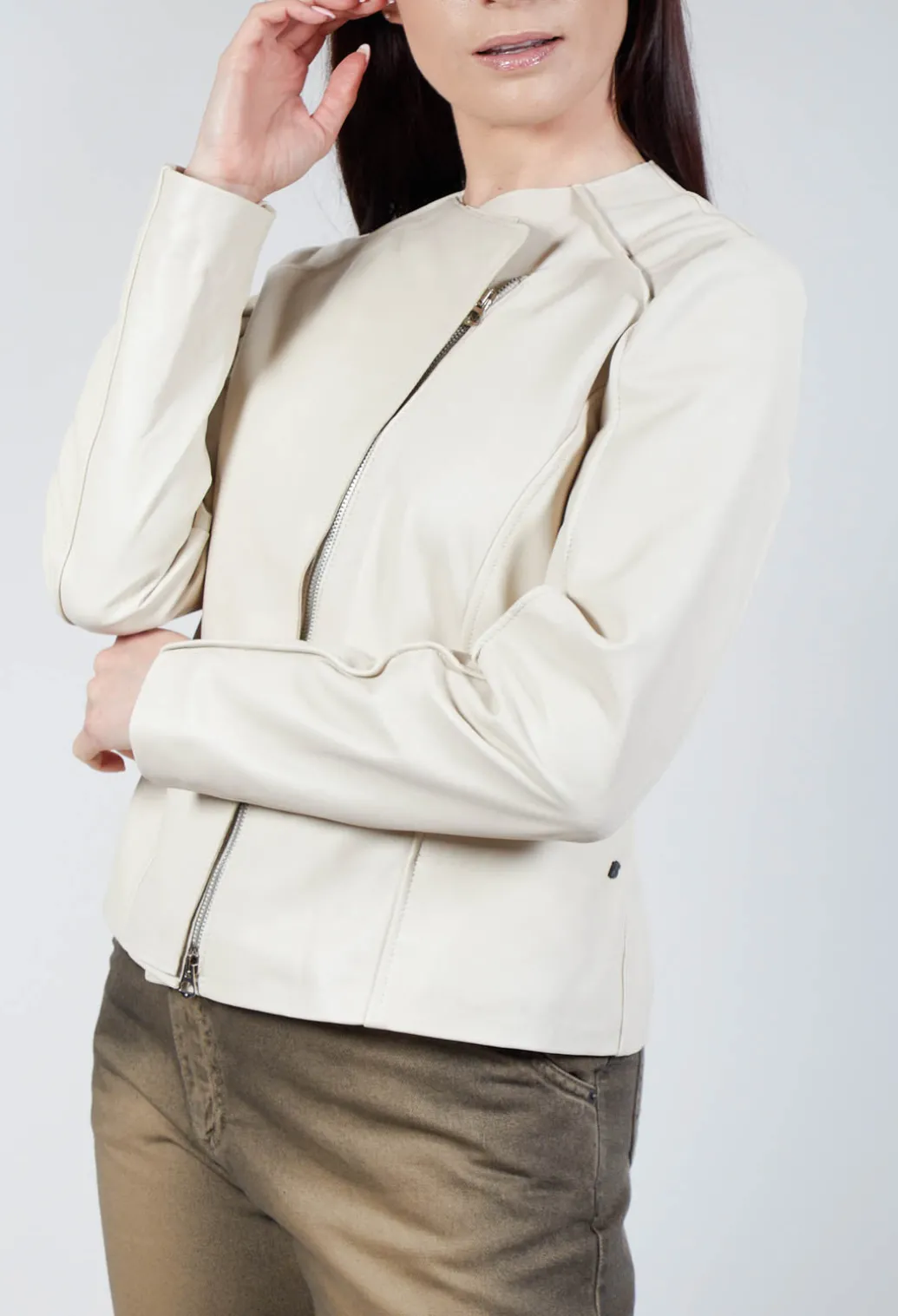 Sinister Pelle Jacket in Sabbia