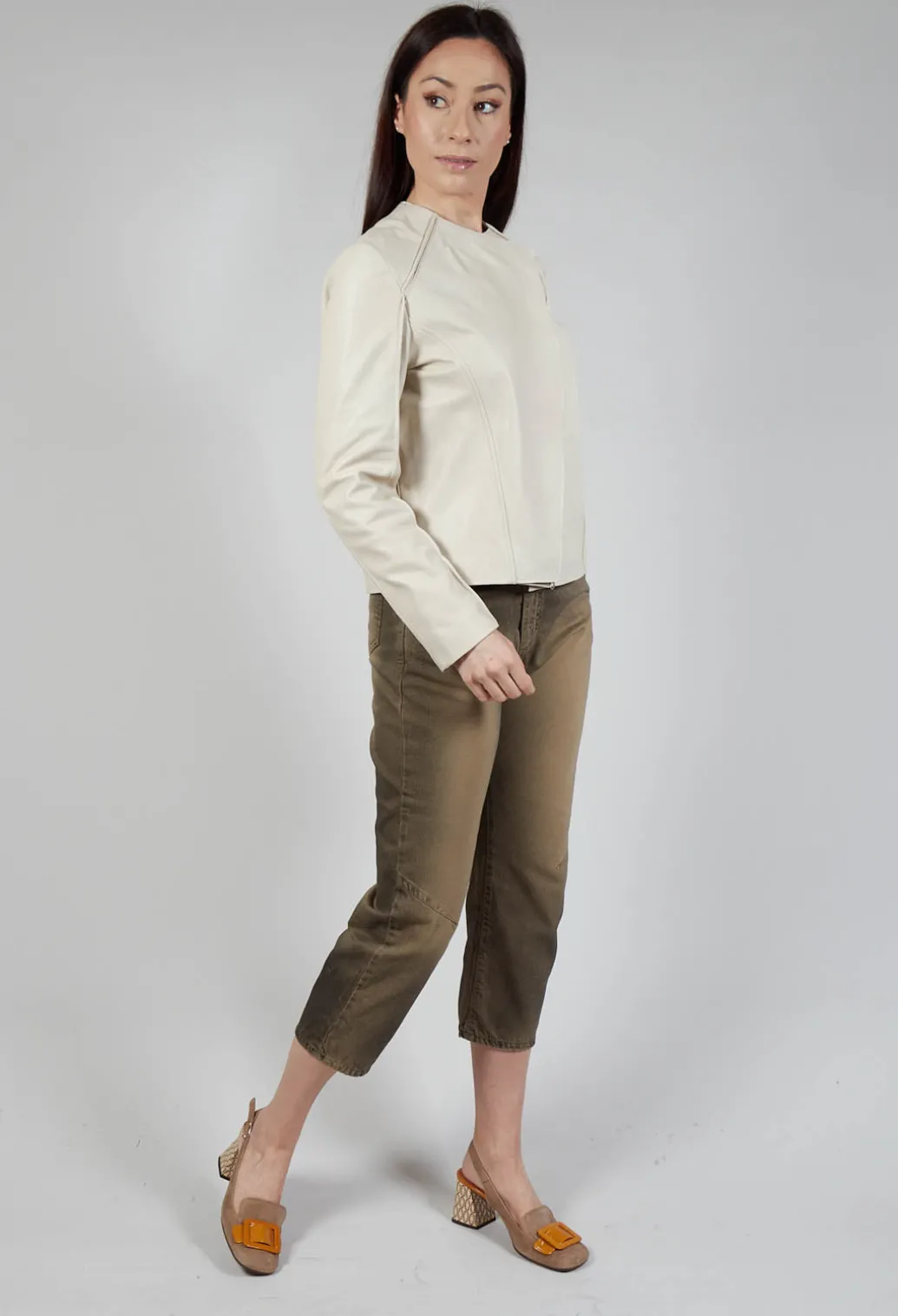Sinister Pelle Jacket in Sabbia