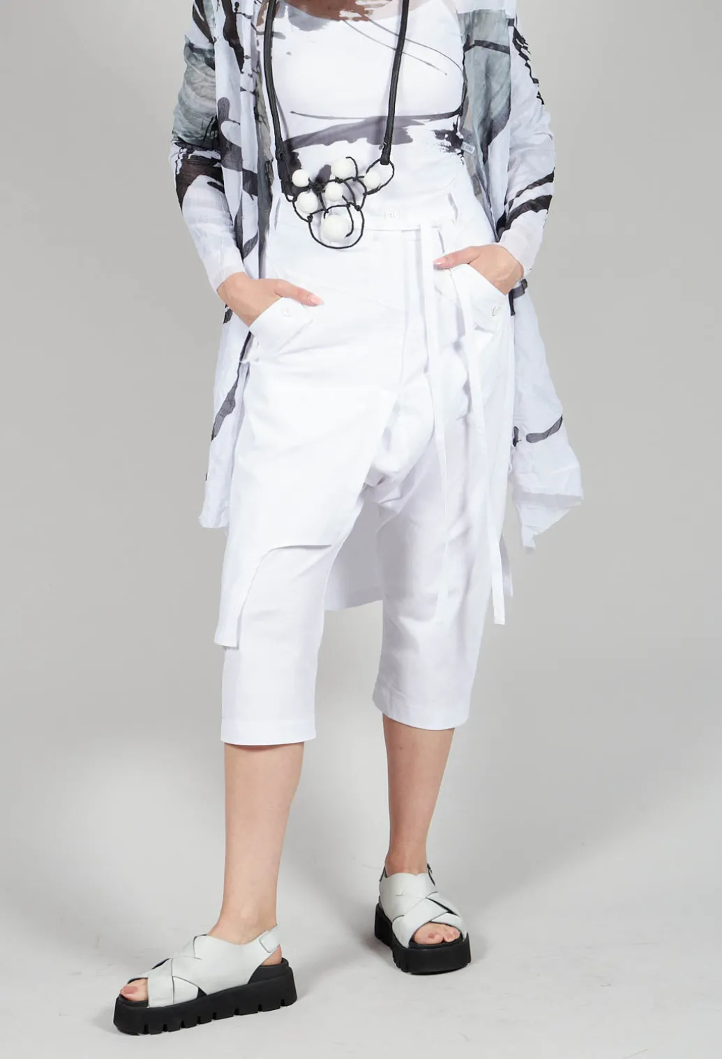 Skirt Trousers in White