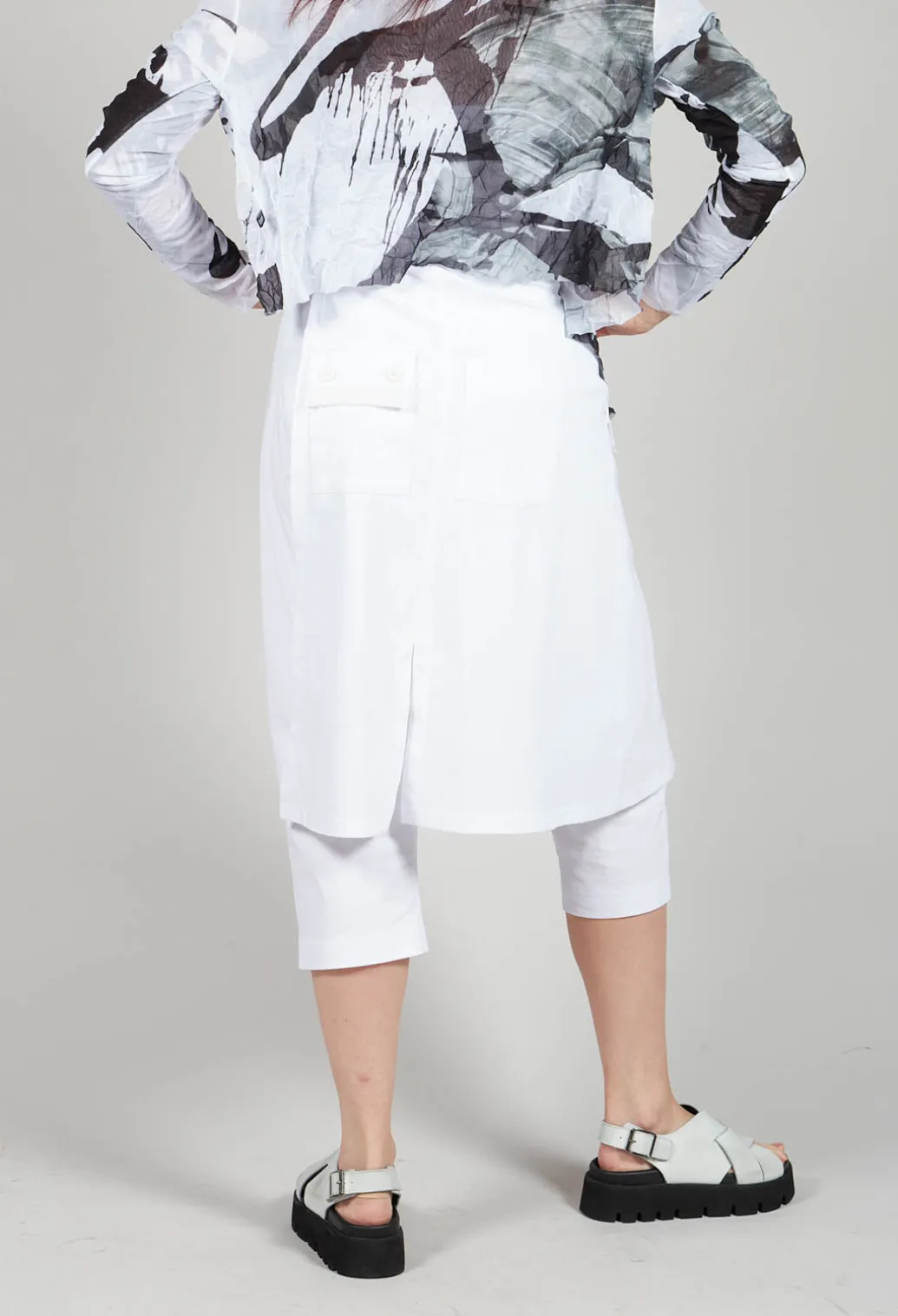 Skirt Trousers in White