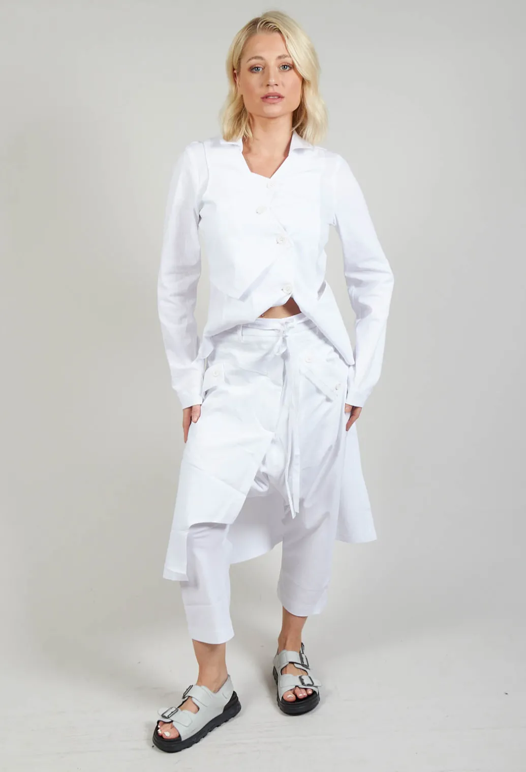 Skirt Trousers in White