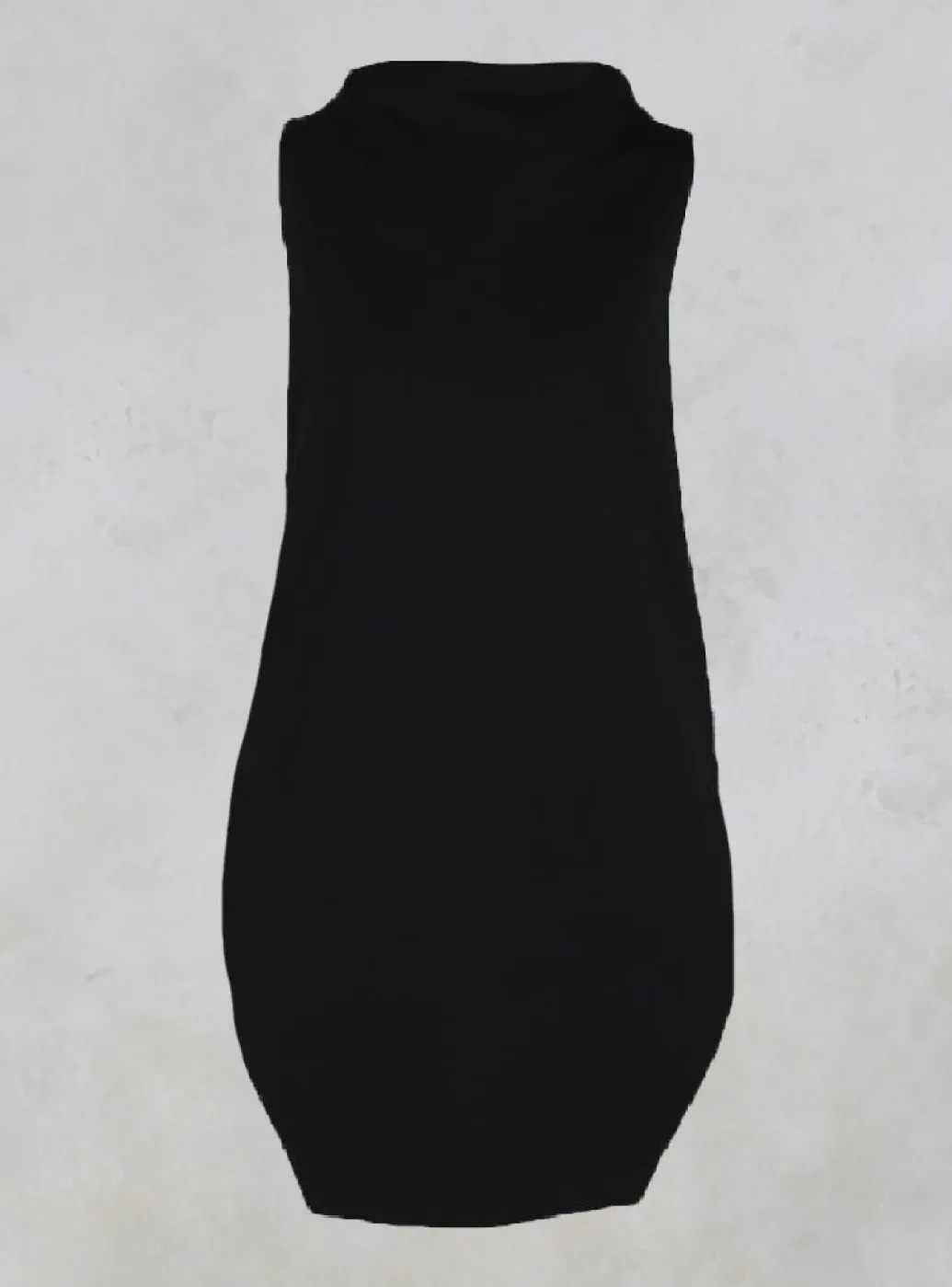 Sleeveless Shirt with Side Slits in Black