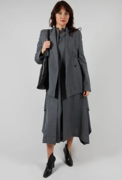 Sleeveless Smock Dress in Grigio